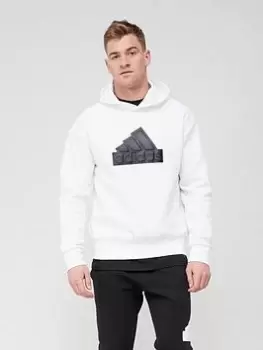 Image of adidas Sportswear Future Icons Badge Of Sport Hoodie, White, Size XL, Men