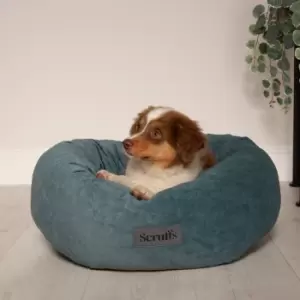 image of Scruff Oslo Donut Dog Bed Teal (Blue)