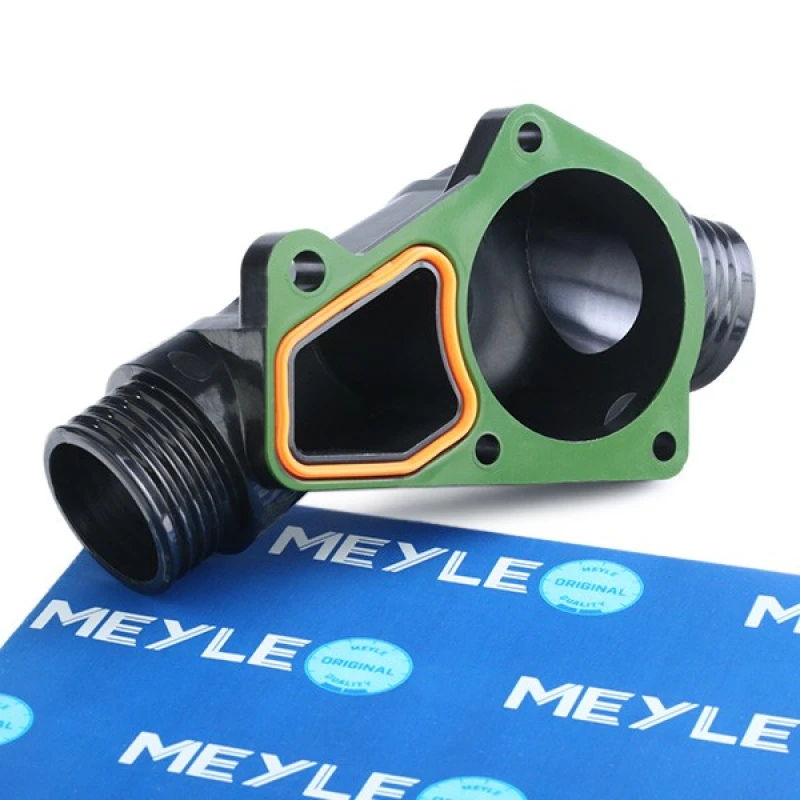 Image of MEYLE 314 226 0008 Coolant Flange with gasket/seal, Plastic, Original Quality Plastic Coolant Flange (3219)