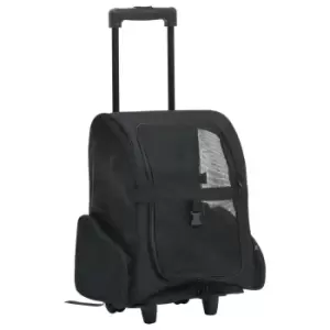 Image of Vidaxl Foldable Multipurpose Pet Trolley Black