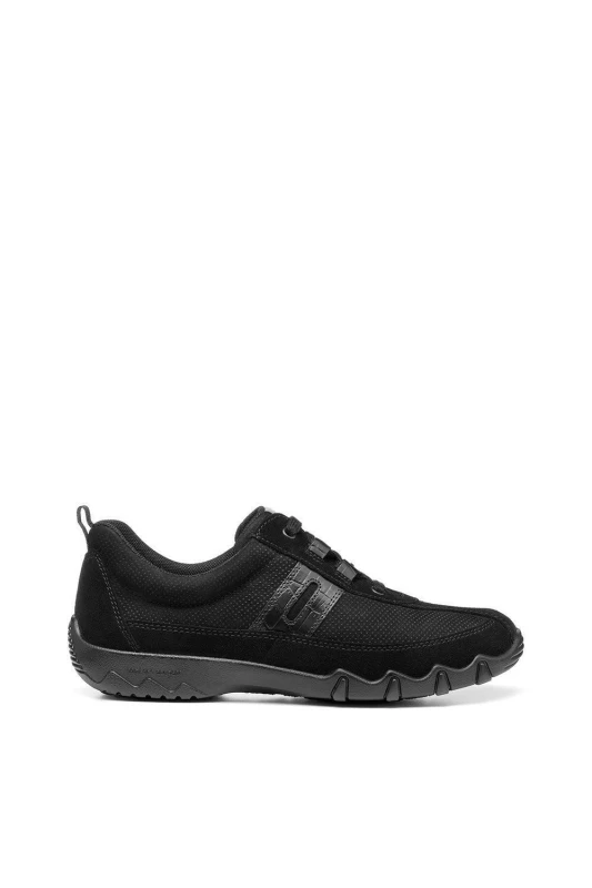 Image of Hotter Womens 'Leanne II' Active Shoes in Black Size: 4 Black Female 4