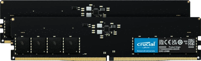 Image of Crucial Crucial CT2K64G56C46U5 memory module 128GB 2 x 64GB DDR5 288-pin DIMM CT2K64G56C46U5