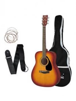 image of Yamaha F310 Tobacco Sunburst Acoustic Guitar With Bag, Strings, Strap And Online Lessons