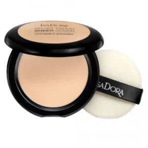 image of Isadora Velvet Touch Sheer Cover Compact Powder 41 Neutral Ivory