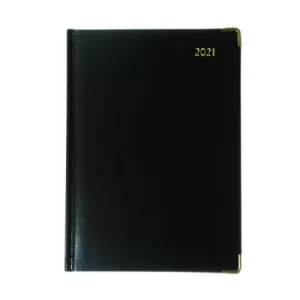 Image of Manager Diary Day Per Page Appointment Black 2022 1200V