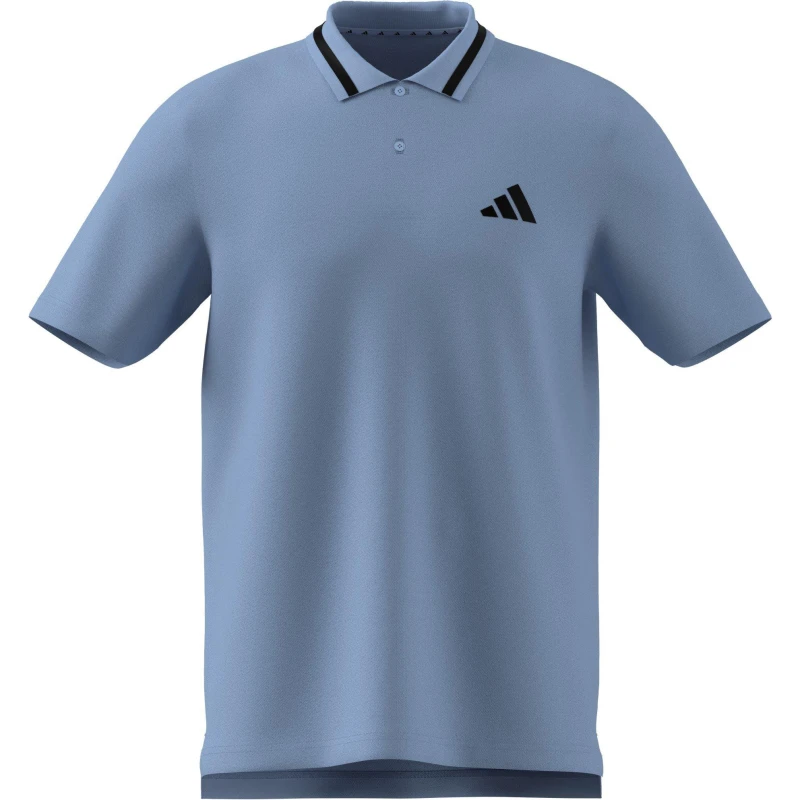 Image of adidas Essentials Mens Cotton 3-Stripes Polo Shirt Glow Blue male 2XL