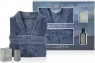 image of The Kind Edit Co. Skin Expert Robe Gift Set 100g Soap + 100ml Shampoo + Bath Robe