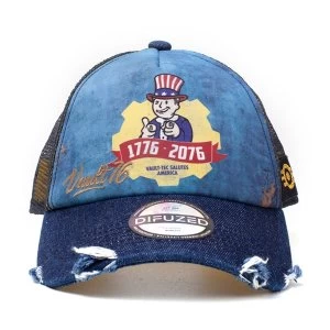 Image of Fallout - Vault 76 Unisex Pop-Lock Fitting Strap Cap - Blue