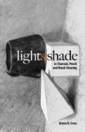 Image of light and shade in charcoal pencil and brush drawing