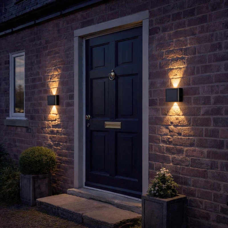 Image of SuperBright LED 2-Way Solar Wall & Fence Light (2 Pack)