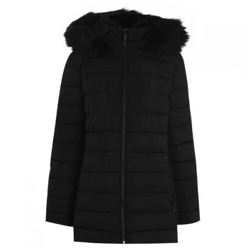 image of Firetrap Luxe Padded Puffer Jacket - Black