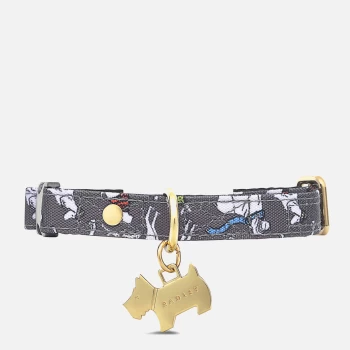 Image of Radley Printed Dog Collar - Thunder - S-M