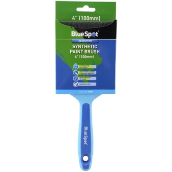 image of Bluespot - 36009 4' (100mm) Synthetic Paint Brush with Soft Grip Handle