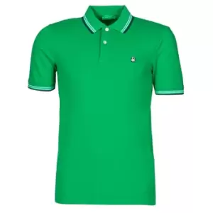 image of Benetton, Short Sleeve Stretch Cotton Polo, taglia L, Green, Men