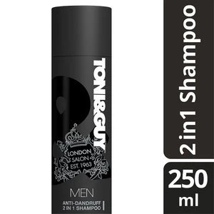 image of Toni & Guy Men AntiDandruff 2in1 Shampoo and Conditioner 250ml