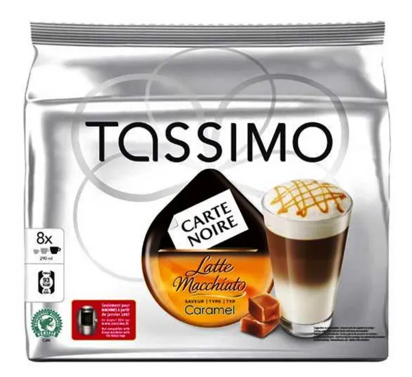 image of Tassimo Carte Noire Latte Macchiato Caramel Coffee 292g