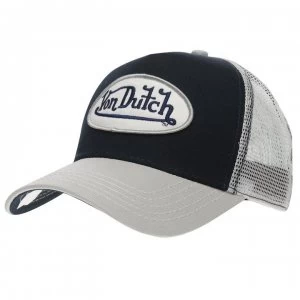 Image of Von Dutch Logo Cap - Navy/White