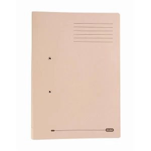 Image of Elba StrongLine Foolscap Spring Pocket File 320gsm 36mm Buff Pack of 25
