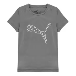 Puma Big Cat T Shirt Juniors - Grey