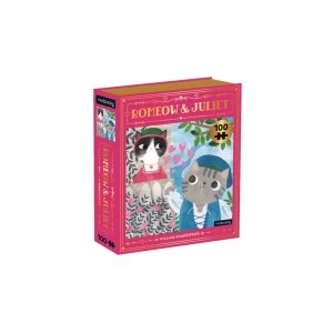 Image of Romeow & Juliet Bookish Cats 100 Piece Puzzle by Mudpuppy