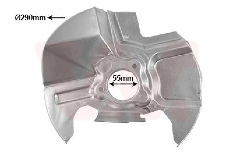 Image of VAN WEZEL Brake disc backing plate VAN WEZEL 2758371