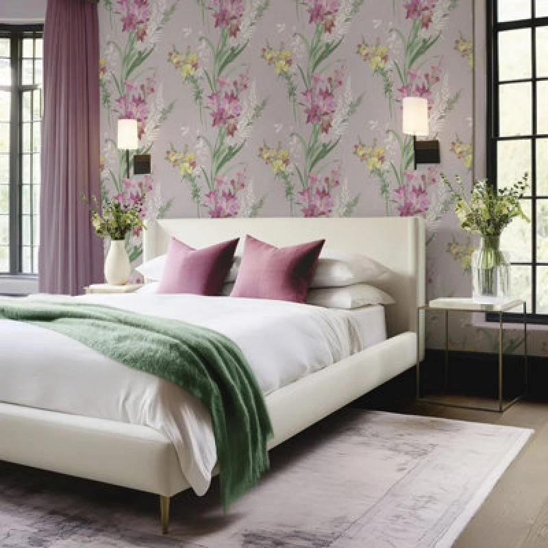 Image of Belgravia Decor Thalia Pink Wallpaper