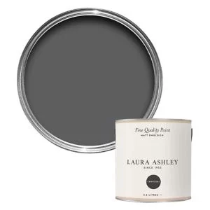 image of Laura Ashley Charcoal Matt Emulsion Paint, 2.5L