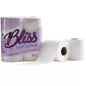 Image of ValueX White Toilet Roll 3 Ply White (Pack 40) 1102130