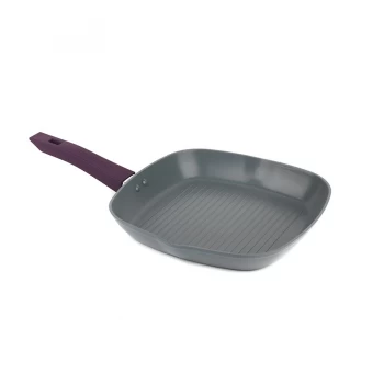 image of Progress 28cm Forged Aluminium Griddle Pan - Purple