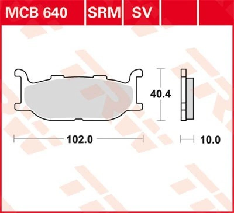 Image of TRW MCB640SV Brake pad set Brake Pad Set,disc brake (402)