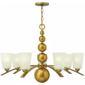 Image of Loops - 7 Bulb Chandelier Hanging Pendant LIght Vintage Brass LED E27 60W Bulb