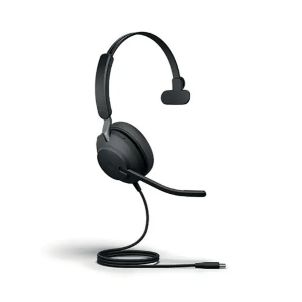 image of Jabra Evolve2 40 SE Monaural Wired Headset USB-C UC Version 24189-889-899