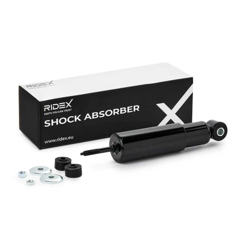 Image of RIDEX 854S19095 Shock absorber Front Axle, Oil Pressure, Telescopic Shock Absorber, Top pin Shock Absorber (854)