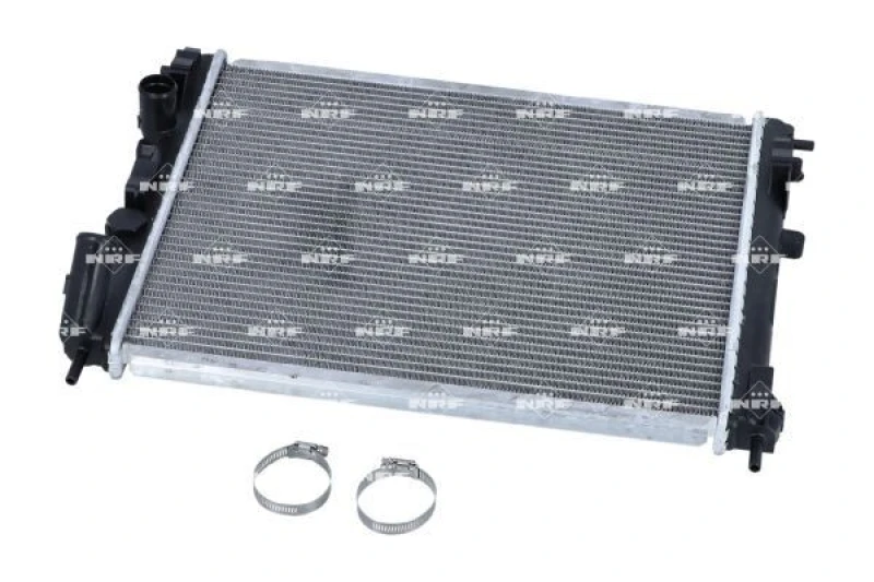 Image of NRF 56098 Engine radiator EASY FIT Brazed cooling fins, Aluminium, with mounting parts Aluminium Radiator,engine cooling (470)