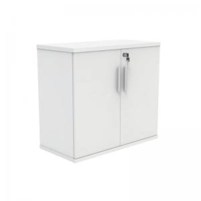 Image of Astin 2 Door Cupboard Lockable 800x400x730mm Arctic White KF823988