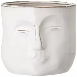 Bloomingville Face Flower Pot - White