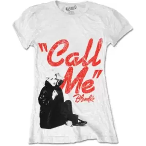 Image of Blondie - Call Me Ladies XX-Large T-Shirt - White