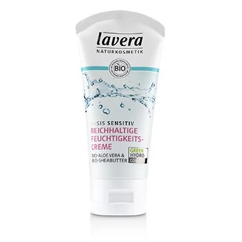 image of Lavera Basis Sensitiv Rich Moisturising Cream - Organic Aloe Vera & Organic Shea Butter 50ml/1.6oz