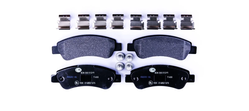 Image of HELLA Brake pad set HELLA 8DB 355 012-911