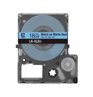 Image of Epson C53S672080/LK-4LBJ DirectLabel-etikettes Black on blue matt...