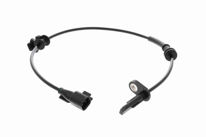Image of VEMO V58-72-0008 ABS Sensor Green Mobility Parts Rear Axle Right, with cable Sensor,wheel speed (412)