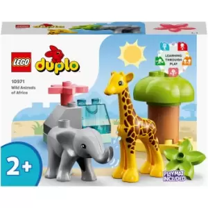 image of LEGO DUPLO Wild Animals: of Africa Toy for Toddlers (10971)