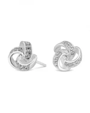 Image of Simply Silver Knot Stud Earring