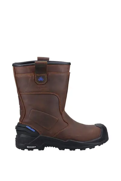 Image of Amblers Safety Mens 983C Waterproof Light Rigger Boots UK Size 14 (EU 49) BROWN AMB367-BROWN-14
