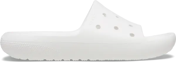 Image of Crocs Unisex Classic 2.0 Slides White W5/M4