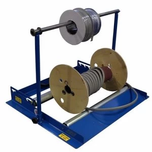 image of Zexum Heavy Duty Steel 2-In-1 Floor and Stand Cable Reel Spooler