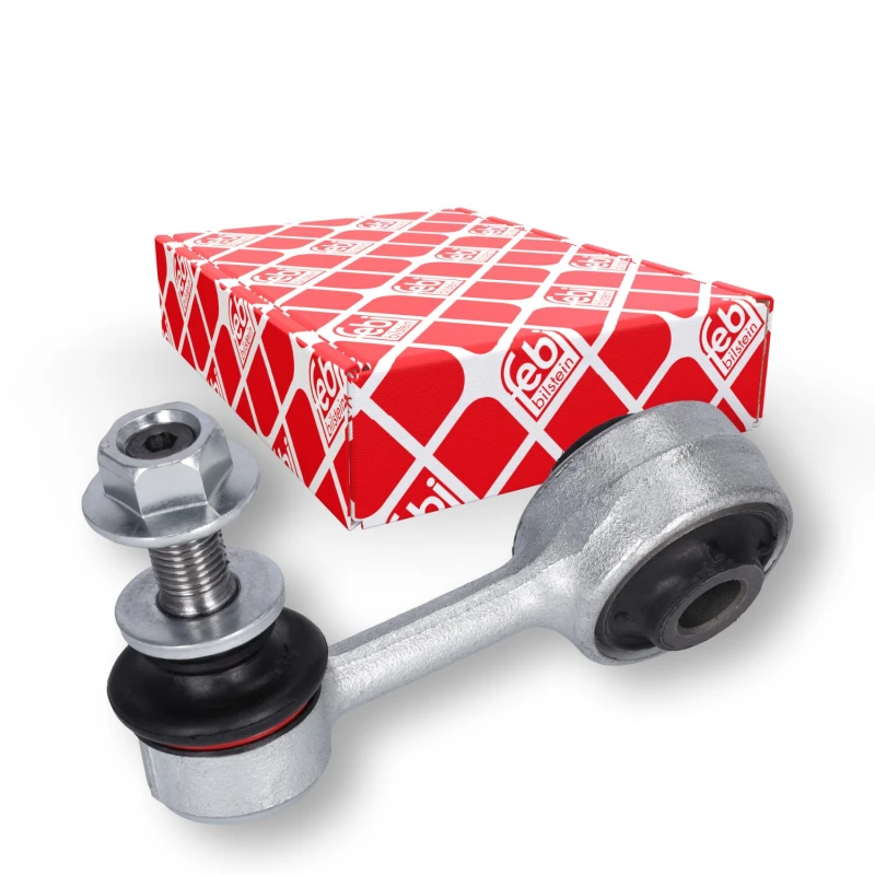 Image of FEBI BILSTEIN 48213 Anti-roll bar link Front Axle Right Steel Link Stabiliser (3229)