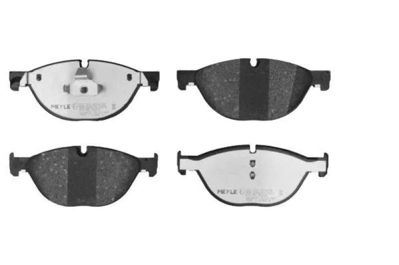 Image of MEYLE 025 250 4519/PD Brake pad set Front Axle, prepared for wear warning indicator, MEYLE-PD Quality, with anti-squeak plate Brake Pad Set,disc brak