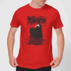 image of Universal Monsters Dracula Illustrated Mens T-Shirt - Red - L