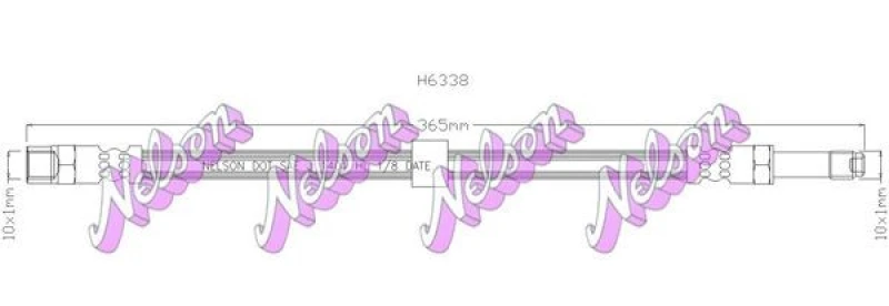 Image of Brake hose KAWE H6338